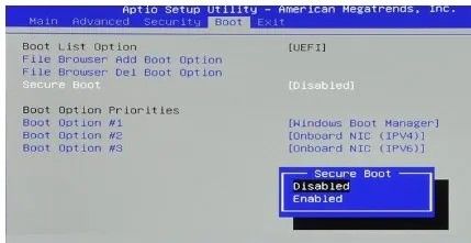 Status do Secure Boot